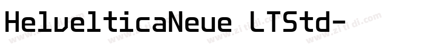 HelvelticaNeue LTStd字体转换